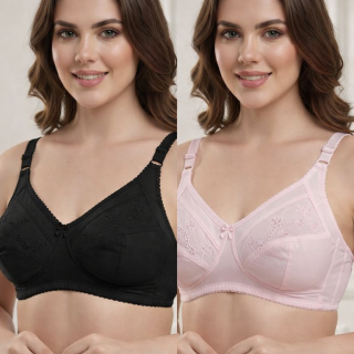 Embroidery Bra (Pack Of 4)