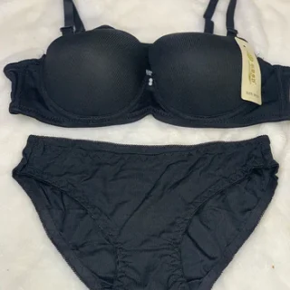 Secret Pinkish Elegant Lining Padded Bra Set