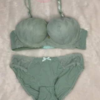 Secret Pinkish Patterned Padded Bra Set